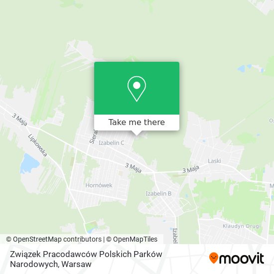 Związek Pracodawców Polskich Parków Narodowych map