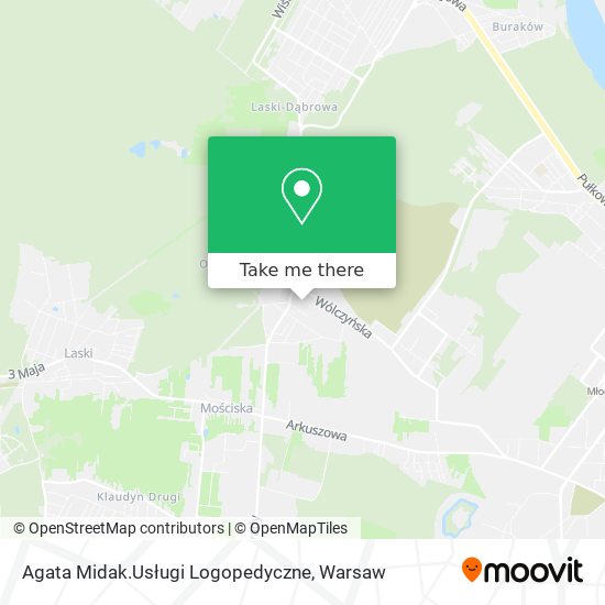 Agata Midak.Usługi Logopedyczne map