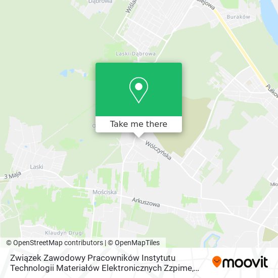 Związek Zawodowy Pracowników Instytutu Technologii Materiałów Elektronicznych Zzpime map