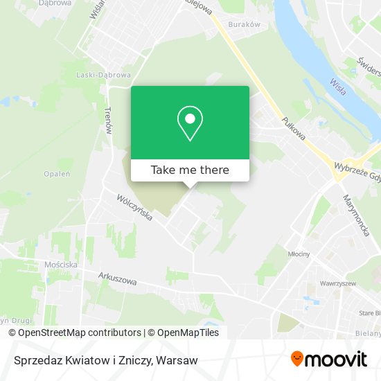 Sprzedaz Kwiatow i Zniczy map