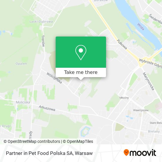 Partner in Pet Food Polska SA map