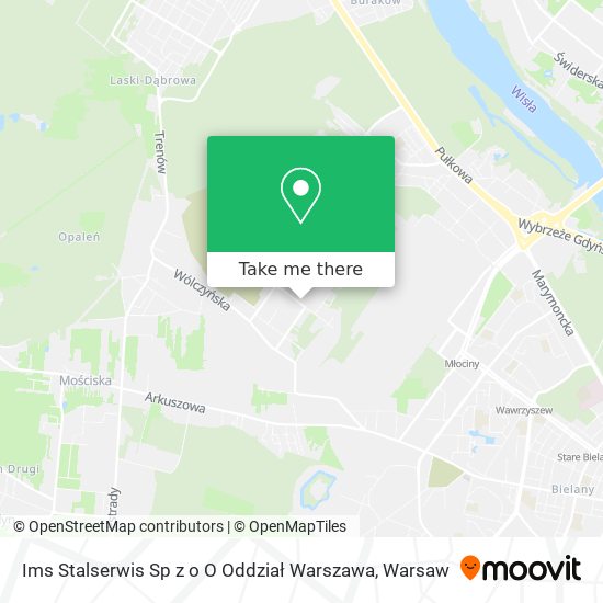 Ims Stalserwis Sp z o O Oddział Warszawa map