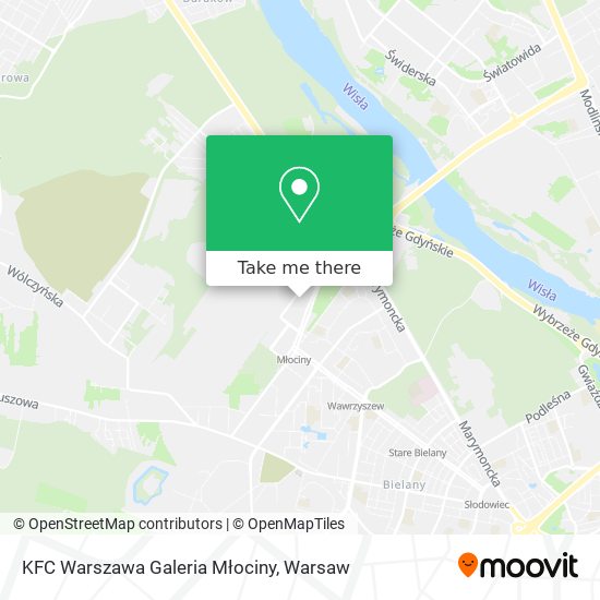 KFC Warszawa Galeria Młociny map