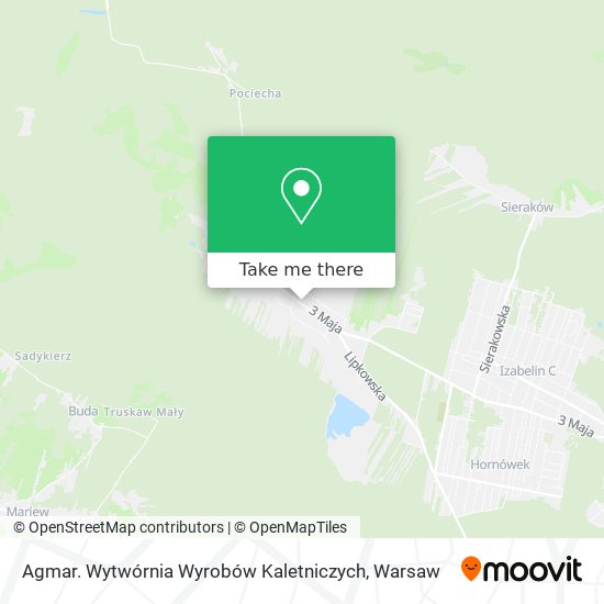 Agmar. Wytwórnia Wyrobów Kaletniczych map