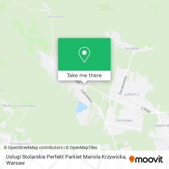 Usługi Stolarskie Perfekt Parkiet Mariola Krzywicka map