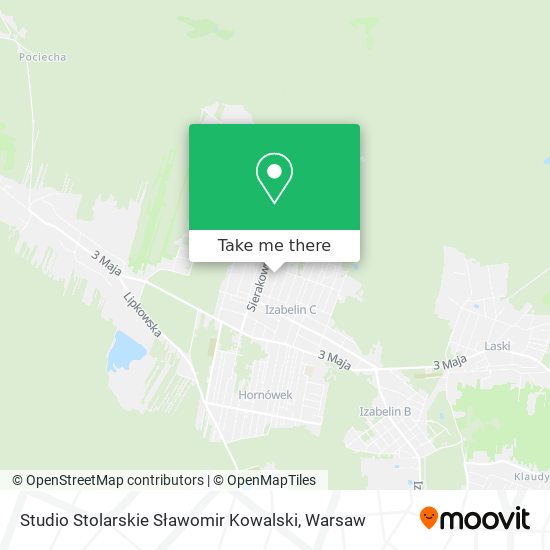 Studio Stolarskie Sławomir Kowalski map