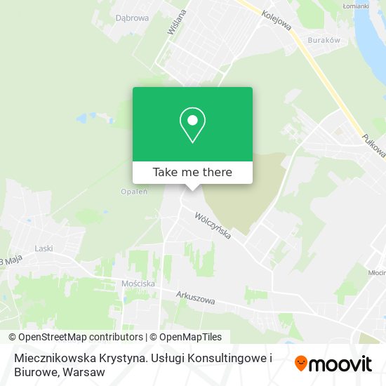 Miecznikowska Krystyna. Usługi Konsultingowe i Biurowe map