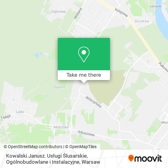 Kowalski Janusz. Usługi Ślusarskie, Ogólnobudowlane i Instalacyjne map