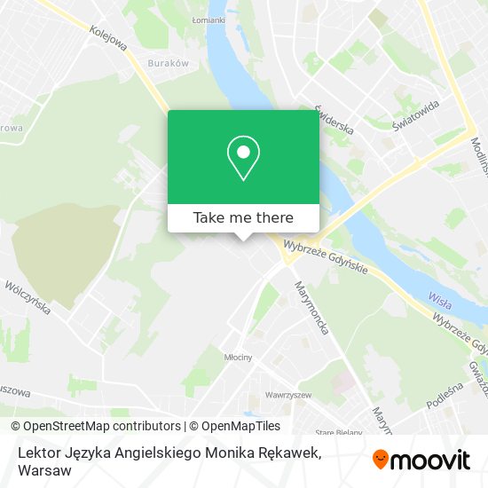 Lektor Języka Angielskiego Monika Rękawek map