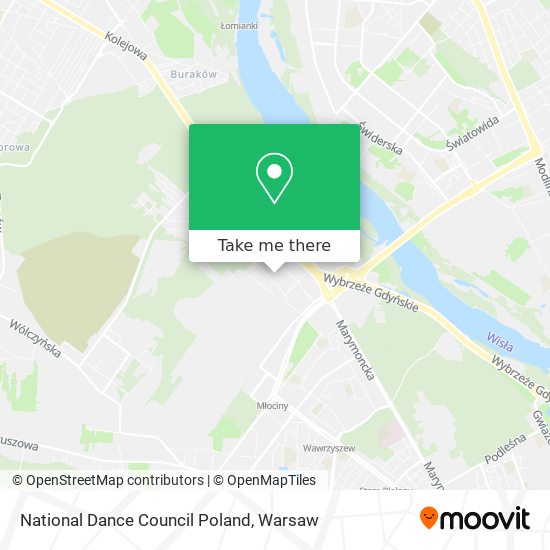 National Dance Council Poland map