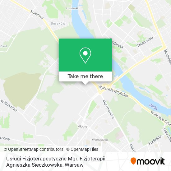 Usługi Fizjoterapeutyczne Mgr. Fizjoterapii Agnieszka Sieczkowska map