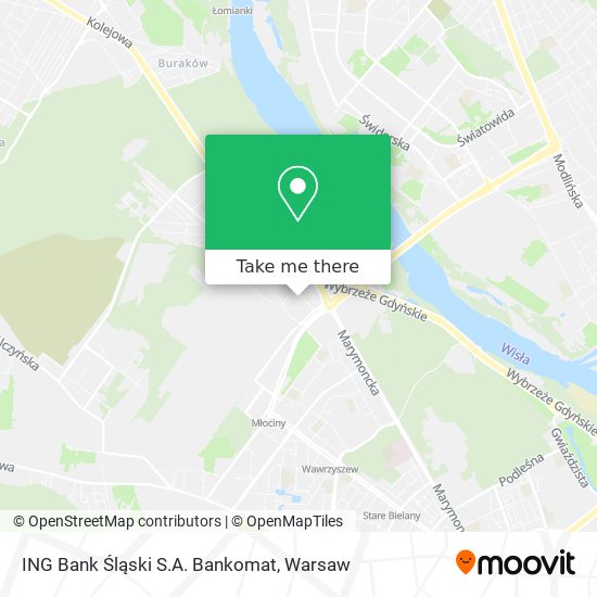 ING Bank Śląski S.A. Bankomat map