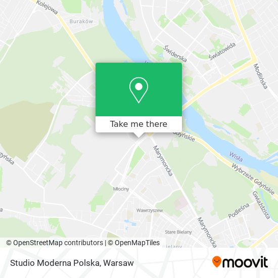 Studio Moderna Polska map