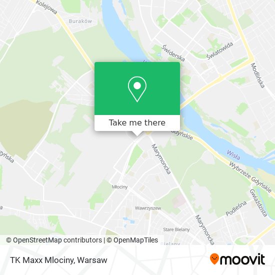 TK Maxx Mlociny map