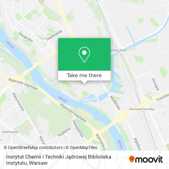 Instytut Chemii i Techniki Jądrowej Biblioteka Instytutu map