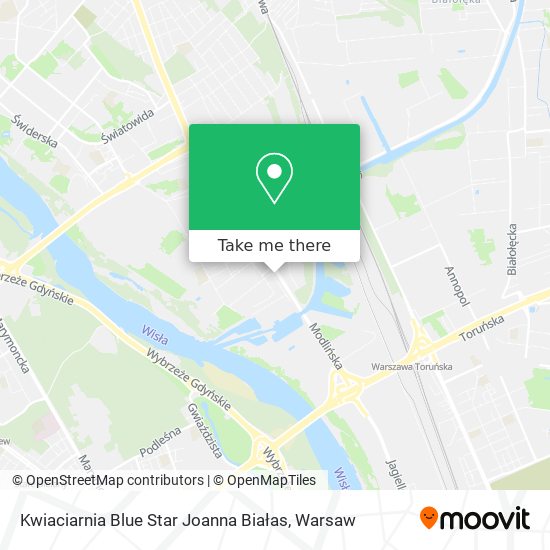 Kwiaciarnia Blue Star Joanna Białas map