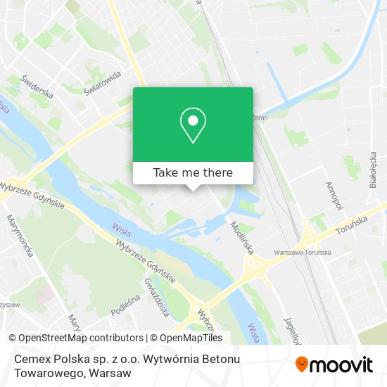 Cemex Polska sp. z o.o. Wytwórnia Betonu Towarowego map