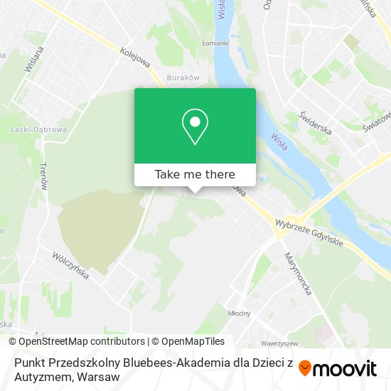 Punkt Przedszkolny Bluebees-Akademia dla Dzieci z Autyzmem map