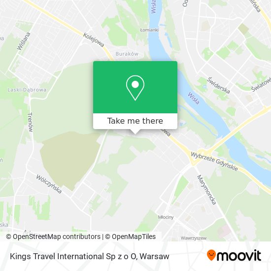 Kings Travel International Sp z o O map