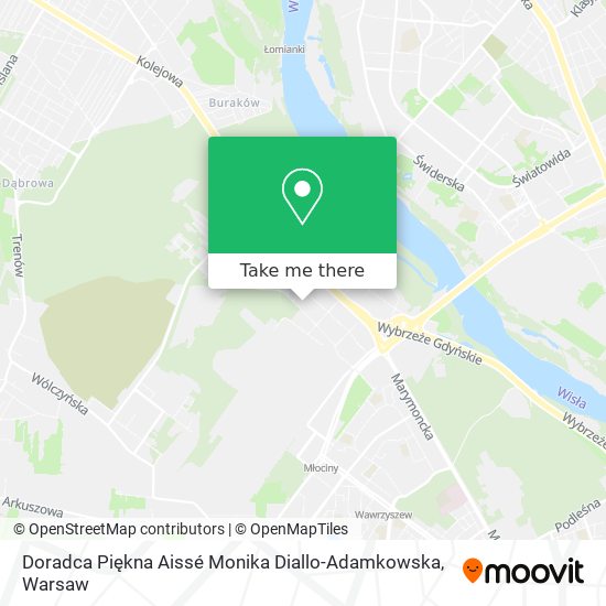 Doradca Piękna Aissé Monika Diallo-Adamkowska map