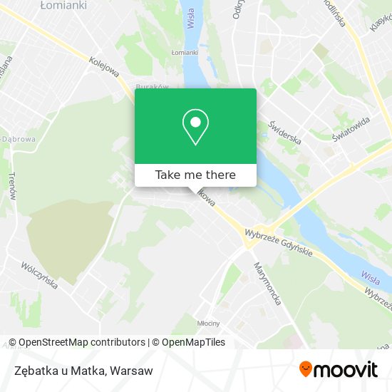 Zębatka u Matka map