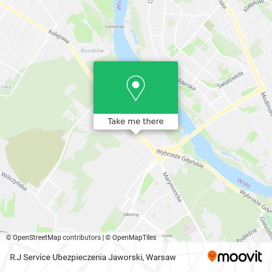 Карта R.J Service Ubezpieczenia Jaworski