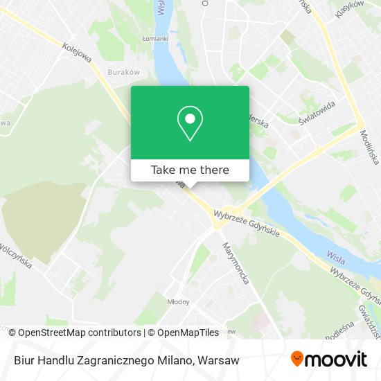 Biur Handlu Zagranicznego Milano map