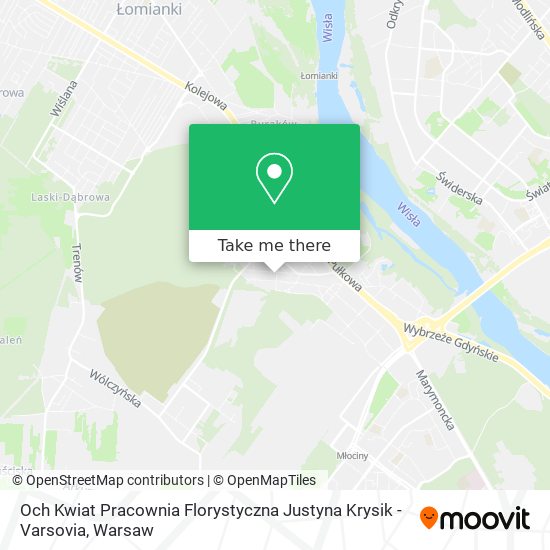 Och Kwiat Pracownia Florystyczna Justyna Krysik - Varsovia map