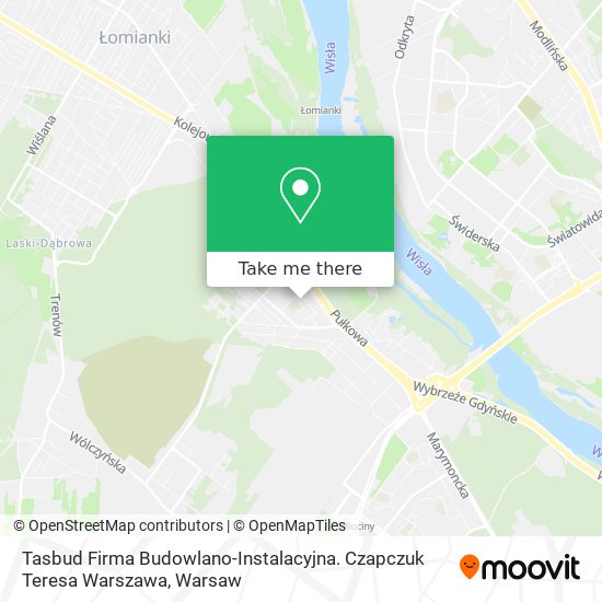 Tasbud Firma Budowlano-Instalacyjna. Czapczuk Teresa Warszawa map