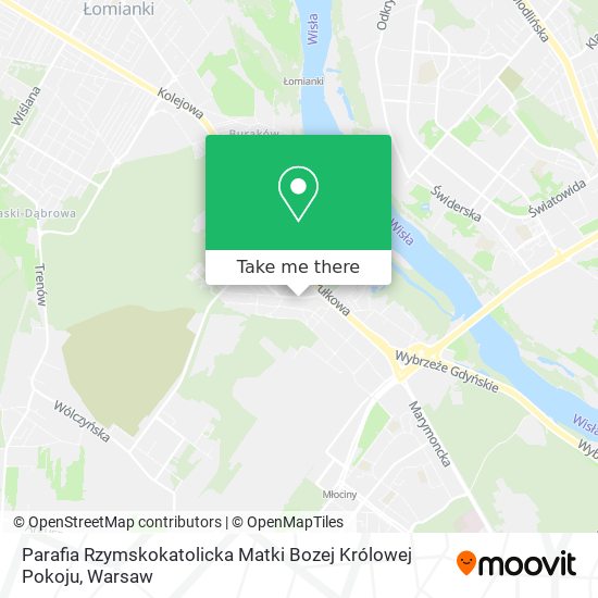 Parafia Rzymskokatolicka Matki Bozej Królowej Pokoju map