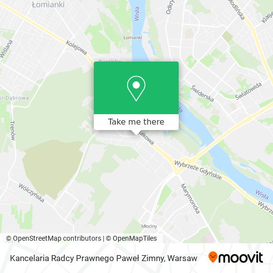 Kancelaria Radcy Prawnego Paweł Zimny map