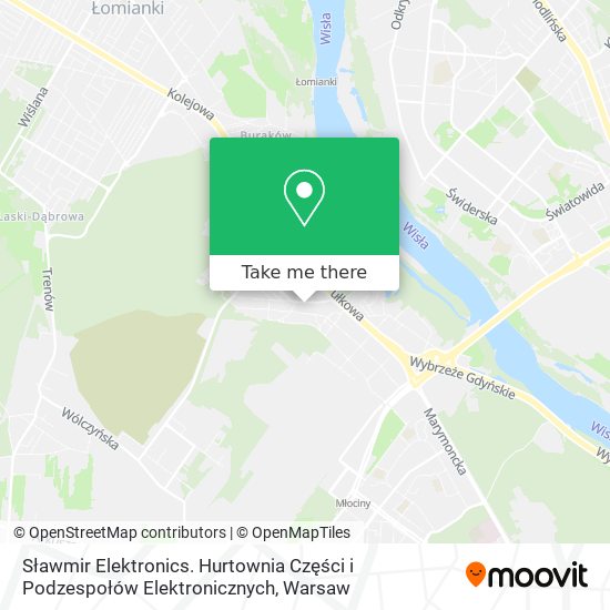 Sławmir Elektronics. Hurtownia Części i Podzespołów Elektronicznych map