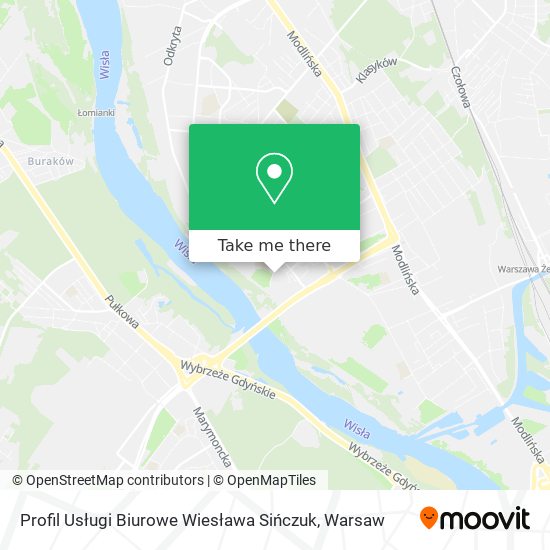 Profil Usługi Biurowe Wiesława Sińczuk map