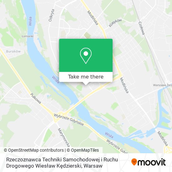 Rzeczoznawca Techniki Samochodowej i Ruchu Drogowego Wiesław Kędzierski map