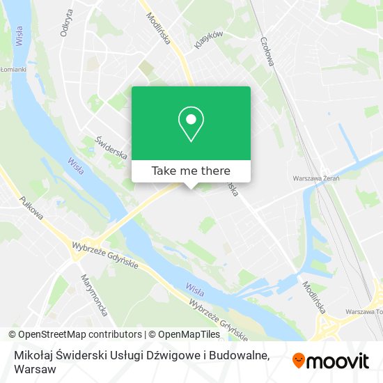 Mikołaj Świderski Usługi Dźwigowe i Budowalne map