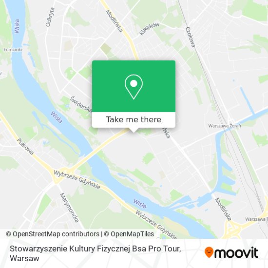 Карта Stowarzyszenie Kultury Fizycznej Bsa Pro Tour