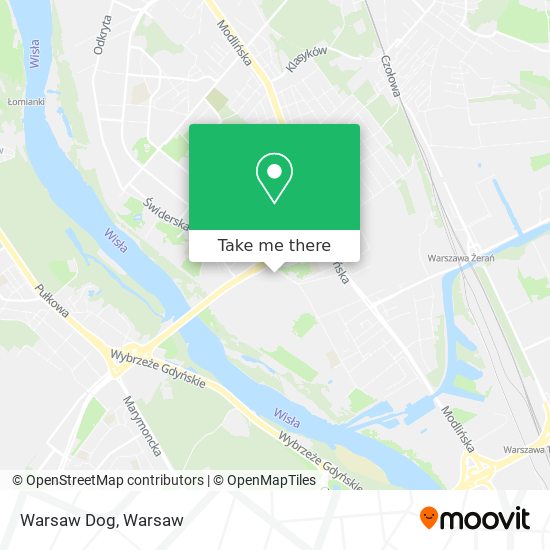 Warsaw Dog map