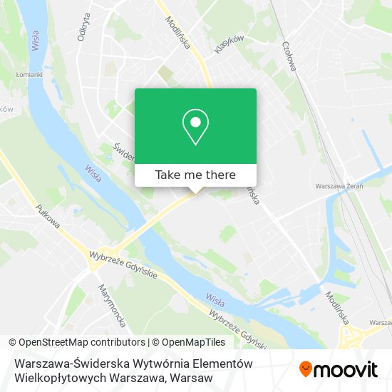 Warszawa-Świderska Wytwórnia Elementów Wielkopłytowych Warszawa map