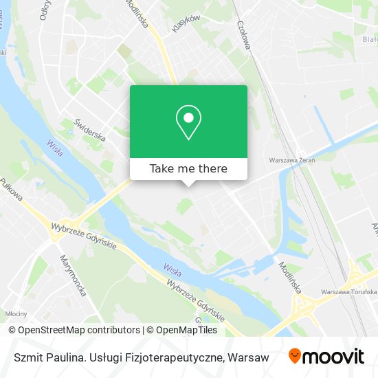 Szmit Paulina. Usługi Fizjoterapeutyczne map