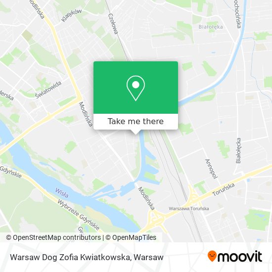 Warsaw Dog Zofia Kwiatkowska map