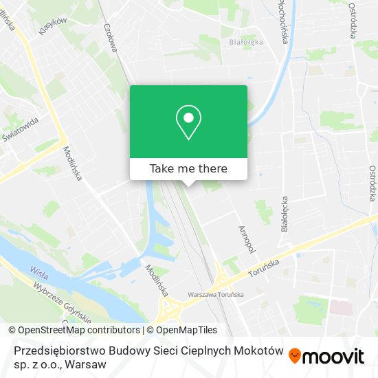 Przedsiębiorstwo Budowy Sieci Cieplnych Mokotów sp. z o.o. map