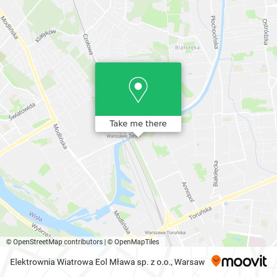 Elektrownia Wiatrowa Eol Mława sp. z o.o. map