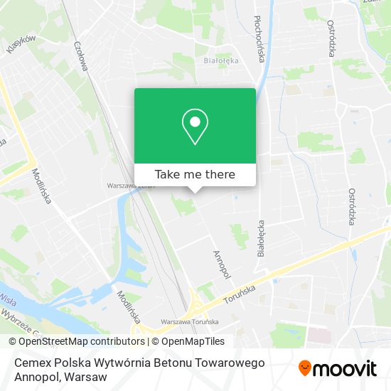 Cemex Polska Wytwórnia Betonu Towarowego Annopol map