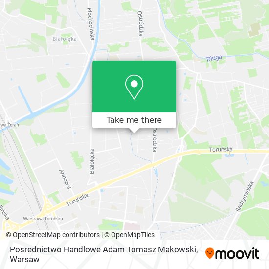 Pośrednictwo Handlowe Adam Tomasz Makowski map