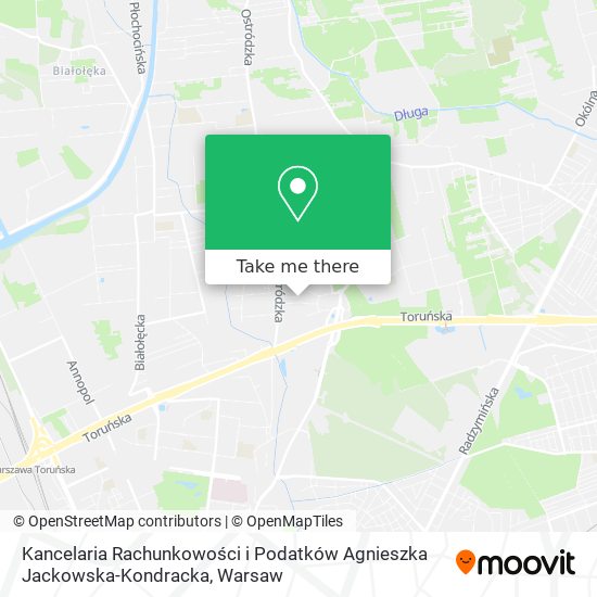 Kancelaria Rachunkowości i Podatków Agnieszka Jackowska-Kondracka map