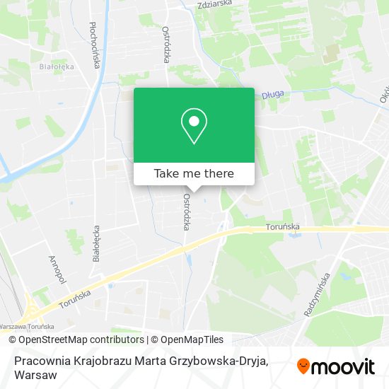 Pracownia Krajobrazu Marta Grzybowska-Dryja map