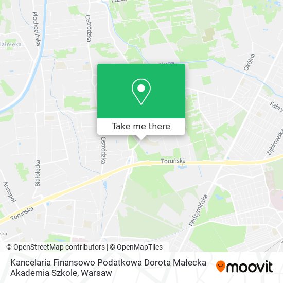 Kancelaria Finansowo Podatkowa Dorota Małecka Akademia Szkole map