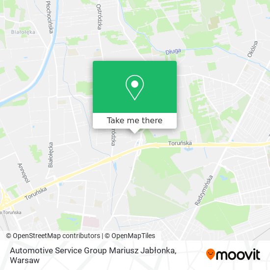 Automotive Service Group Mariusz Jabłonka map