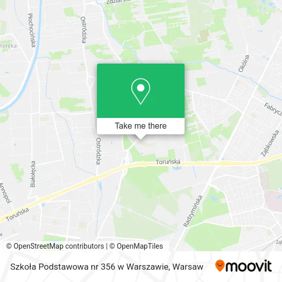 Szkoła Podstawowa nr 356 w Warszawie map