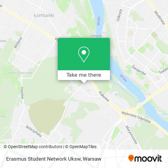 Erasmus Student Network Uksw map